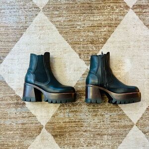 Free People , Jeffrey Campbell, Chunky Heel Platform Ankle Boots 7.5